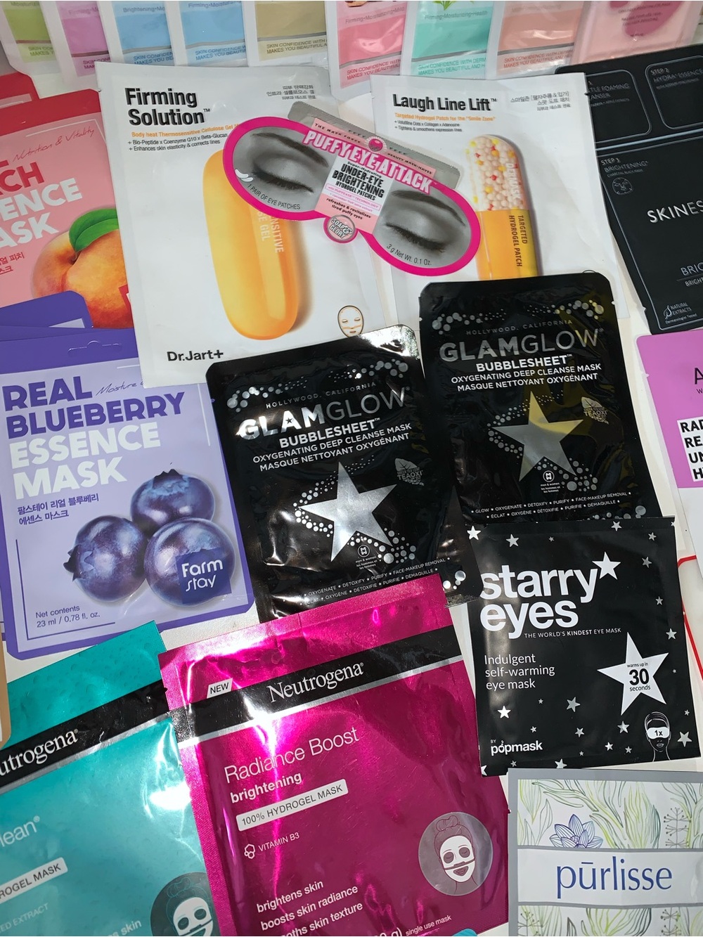 Huge Lot Mixed Skin Care Face Beauty Products Approx 37 Face Mask / Eye Masks - Picture 4 of 10